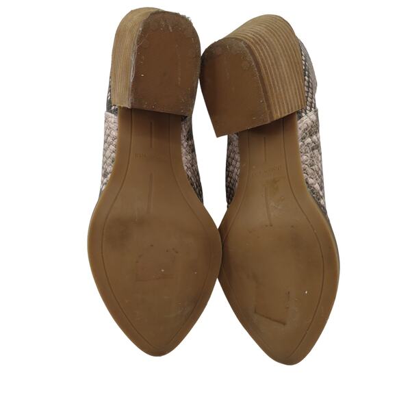 Dolce Vita Rianna Mule Snake Print Stella Ankle Boot Size 6 Snakeskin Mules - Picture 9 of 11